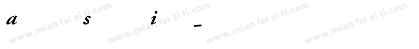 Adobe Kis Semibold Italic字体转换